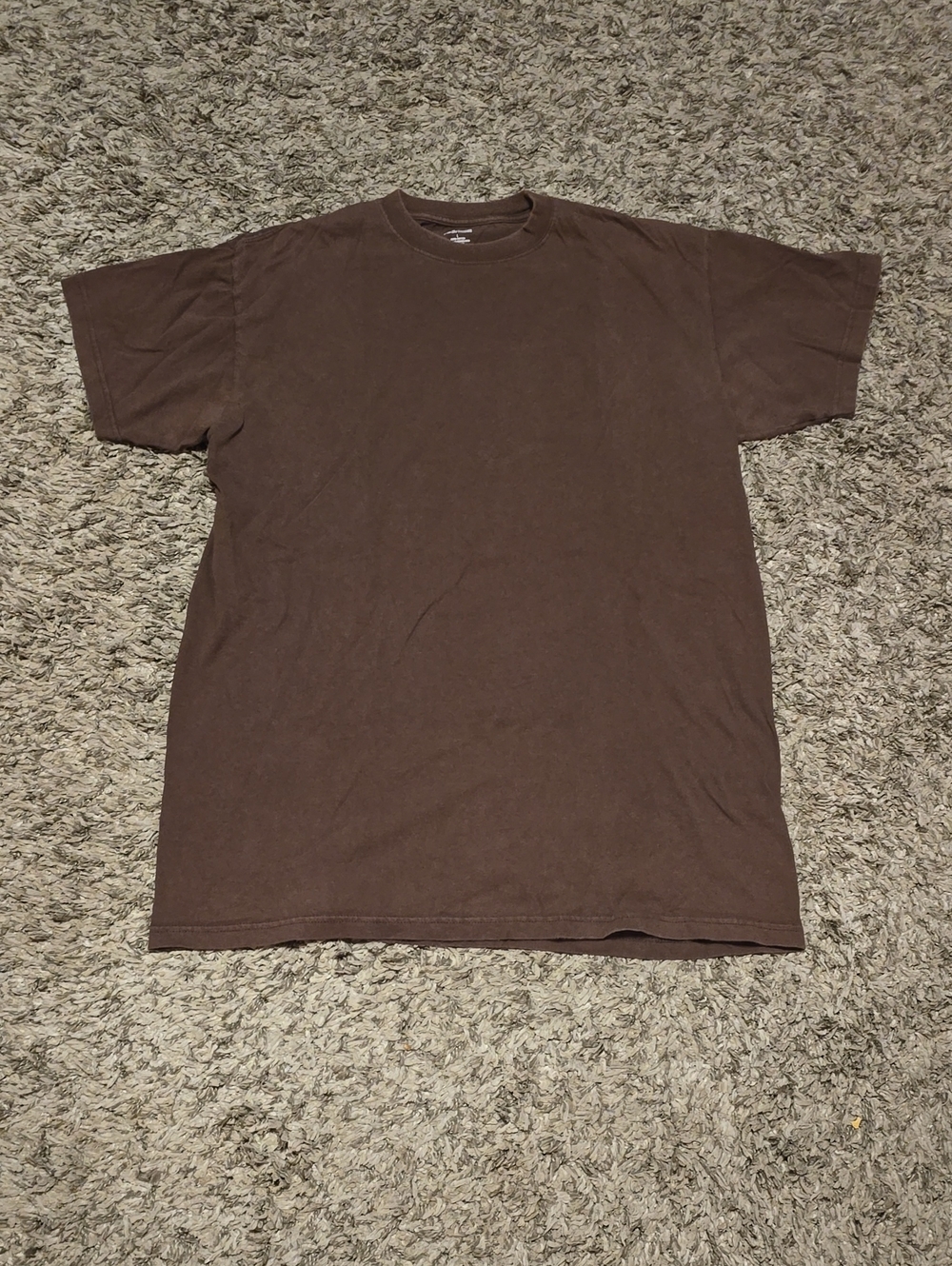 Men's Short-Sleeve Crewneck T-Shirt in Brown